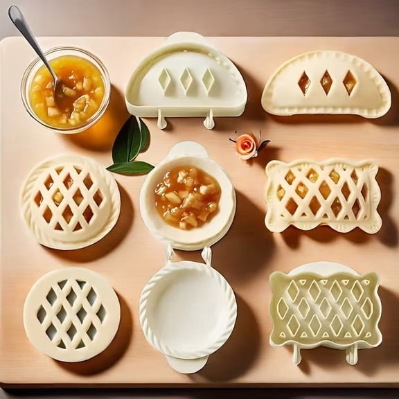 3-Pack Handmade Pie Molds for Thanksgiving - Perfect for Autumn Baking