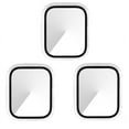 thumbnail image 1 of 3 Pack Hard PC Case with Tempered Glass Screen Protector Compatible with Apple Watch Series 3 Series 2 38mm, Ultra-Thin Scratch Resistant Overall Protective Cover for iWatch S3/S2 transparent, 1 of 5