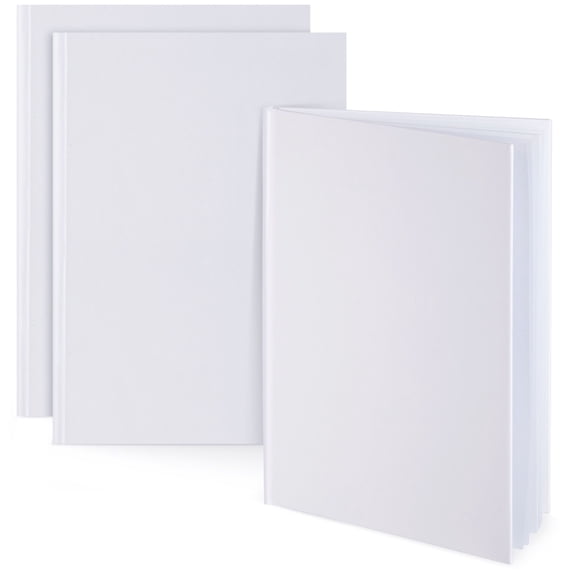 3 Pack Hardcover Books for Kids to Write Stories, Unlined Sketchbook Journal, 18 Sheets / 36 Pages (7 x 10 In) (Blank inside)