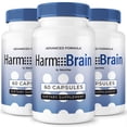 thumbnail image 1 of (3 Pack) HarmoBrain – Daily Formula with a Natural Blend to Help Maintain Focus, Memory & Concentration | Clean, Gentle, Easy-to-Swallow Harmo Brain Capsules for Everyday Sharpness (180 Capsules), 1 of 10
