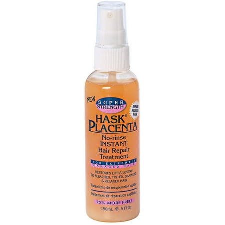 3 Pack - Hask Placenta Super Strength Leave-In Instant Conditioning Treatment, 5 oz