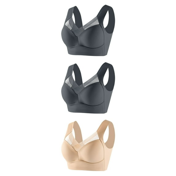 3 Pack Hatmeo Posture Correcting Bra Hatmeo Bras for Senior Women Forme Science Bra Posture Correcting Lightweight Bras