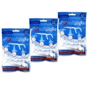 3 Pack - Health Smart Floss Picks, Waxed Nylon Thread, Protects against gingivits, cavities & bad breath, 60 Count