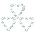 thumbnail image 1 of 3 Pack Heart Metal Wreath 12 Inch Heart-Shaped Wire Frame for Home Wedding Valentine's Day DIY Crafts, 1 of 8