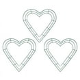 thumbnail image 1 of 3 Pack Heart Metal Wreath 12 Inch Heart-Shaped Wire Wreath Frame for Home Wedding Valentine's Day DIY Crafts, 1 of 8