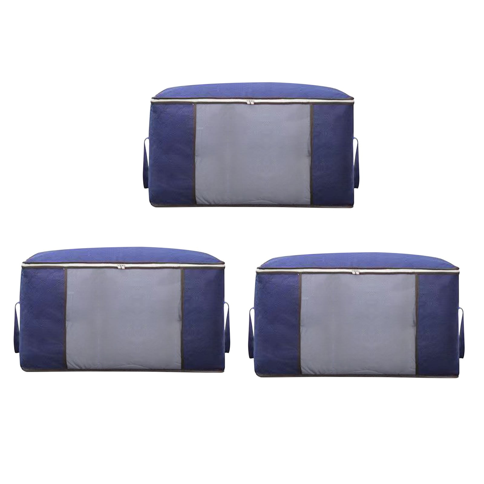 3 Pack Heavy Duty Clothes Storage, Foldable Thick Fabric Blanket