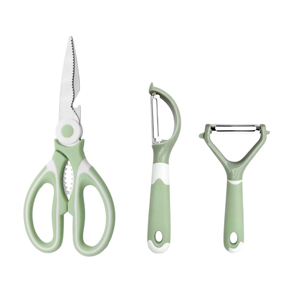 3 Pack Heavy Duty Poultry Shears - Stainless Steel Kitchen Scissors for Cutting Chicken Bones, Poultry, Game, Meat - Chopping Vegetable - Spring Loaded