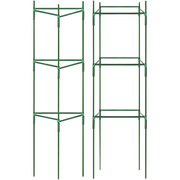 3-Pack Heavy-Duty Tomato Cages for Garden Vegetables – Sturdy Galvanized Steel Plant Supports for Tomatoes, Peppers, Eggplants & Climbing Plants