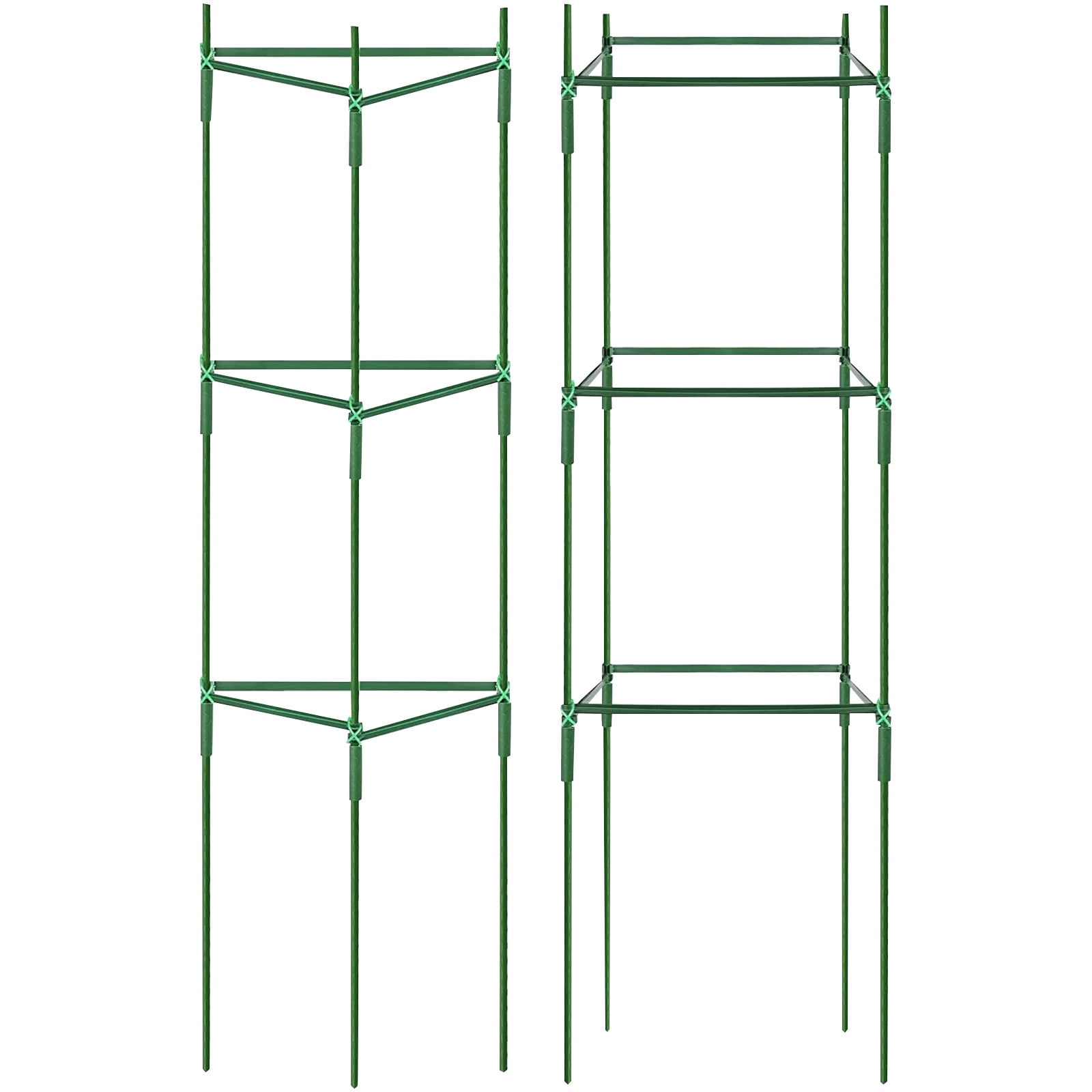 Tomato Plant Support Cage, Sturdy Metal Garden Support Frame for Vertical Climbing Plants, Vegetables like Tomatoes and Cucumbers, 3 Pack