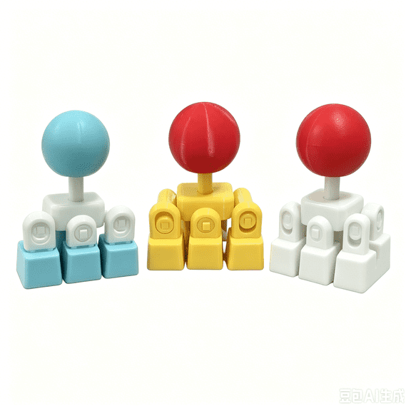3 Pack Heightened new Joystick Keycaps Set for Mechanical Keyboard, 3D Printed WASD & Arrow Direction Gaming Keycaps, White/Yellow/Blue Universal Kit
