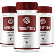 (3 Pack) HemoPrime Male Performance, Hemo Prime Support (180 Capsules)