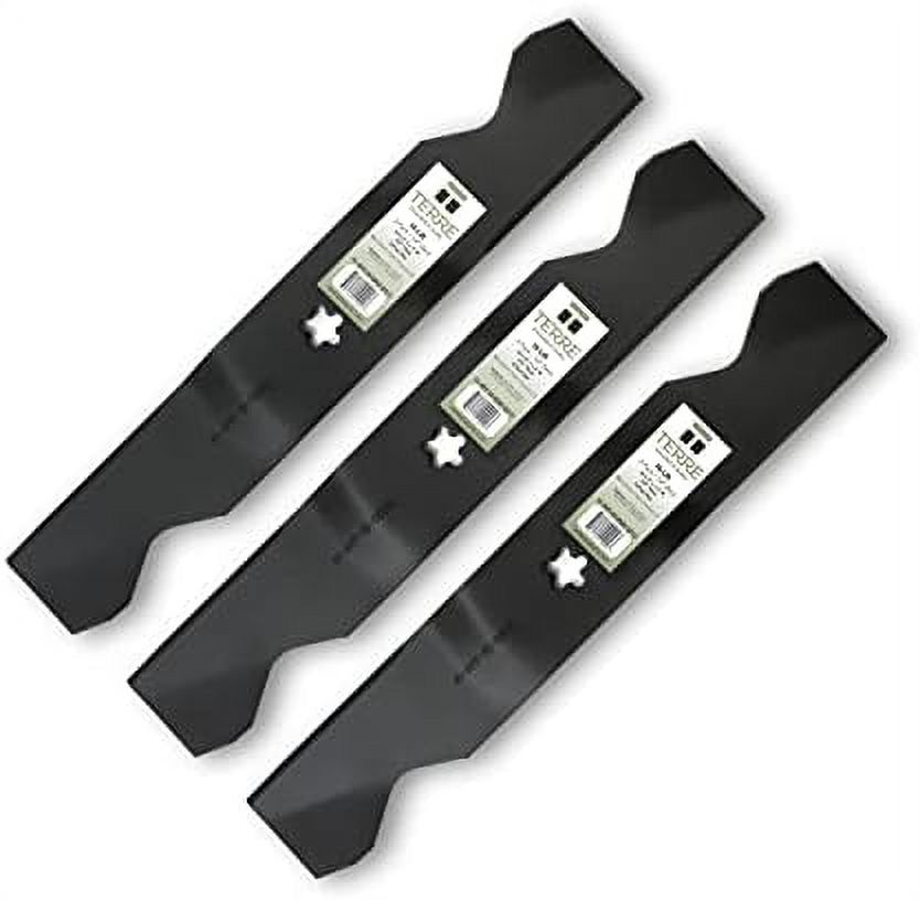 3 Pack High Lift Lawn Mower Blades, 54 Inch Deck, Compatible With