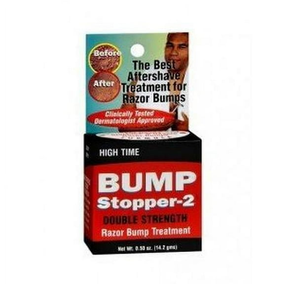3 Pack - High Time Bump Stopper-2 Double Strength Razor Bump Treatment, 0.5 oz