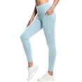 thumbnail image 1 of 3 Pack High Waisted Leggings for Women with Pockets Soft Active Tummy Control Pants for Yoga Running & Daily Wear Blue 2XL, 1 of 7