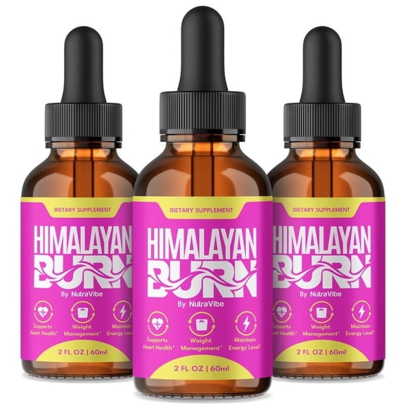 (3 Pack) Himalayan Burn Drops - Official Himalayan Burner to Support Active Lifestyle and Fitness, Keto Liquid For Lasting Energy & Health, All-Natural Formula, Reviews (90 Servings)