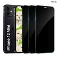 thumbnail image 1 of [3 Pack] Hionly Compatible with iPhone 12 mini Privacy Screen Protector, Full Coverage Anti-Spy Tempered Glass Film 9H Hardness, Scratch-proof, Bubble Free, 1 of 8