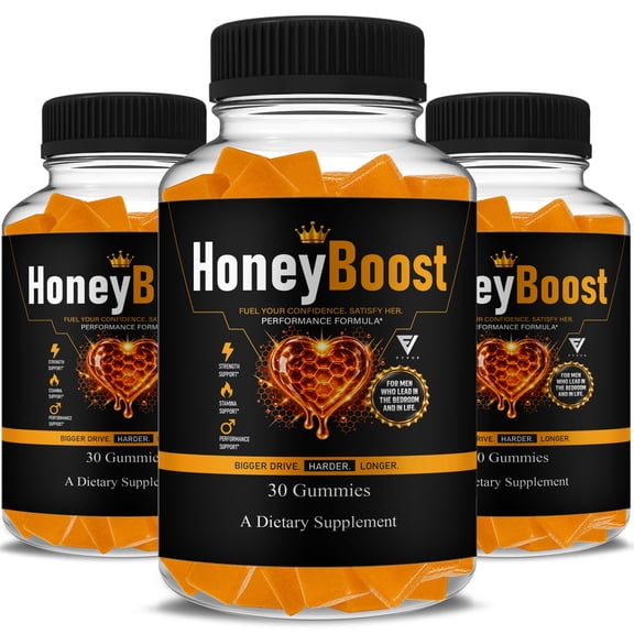 (3 Pack) Honey Boost Advanced Formula, HoneyBoost Performance Support (90 Gummies)