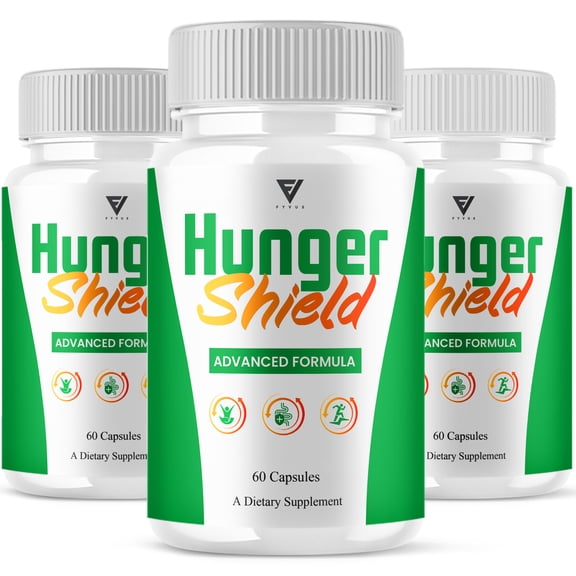 (3 Pack) Hunger Shield Advanced Support, HungerShield Supplement (180 Capsules)