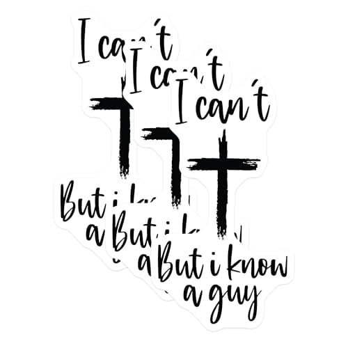 Guy Computer Decal (3 Pack) I Know A Guy Decals - Christian Laptop Decal - Faith Based ...