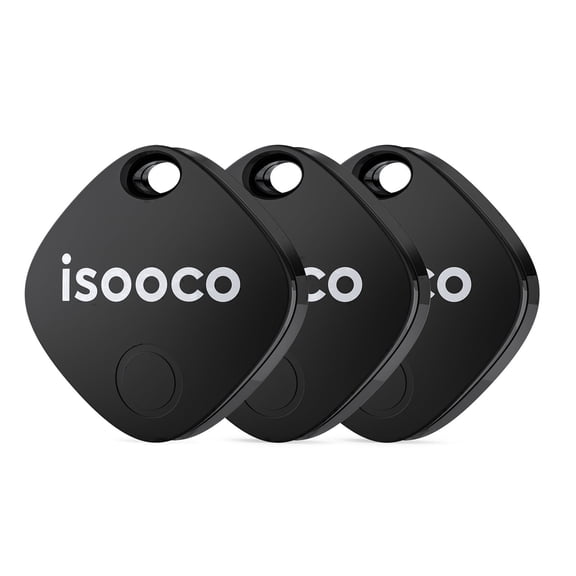 Bluetooth Tracker, Mini Smart Air Tracker Tags-3 Pcs, Key Finder and Item Locator Works with Apple Find My (iOS Only), With IP67 Waterproof, Tracker Tag for Keys/Luggage/Wallet, etc.