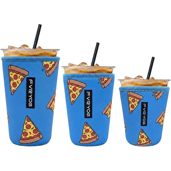 3 Pack Iced Coffee Sleeves, Insulated Neoprene for 16-32 oz Cups ...