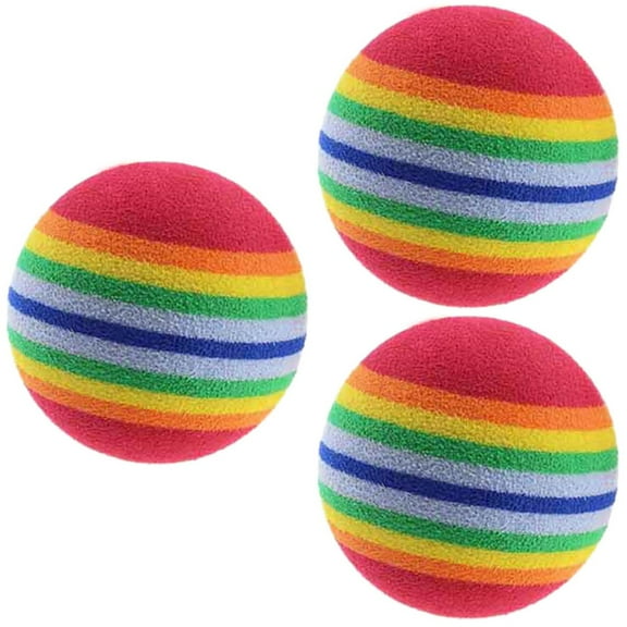 3 Pack Indoor Soccer Pit Golf Balls for Men Practice Purple