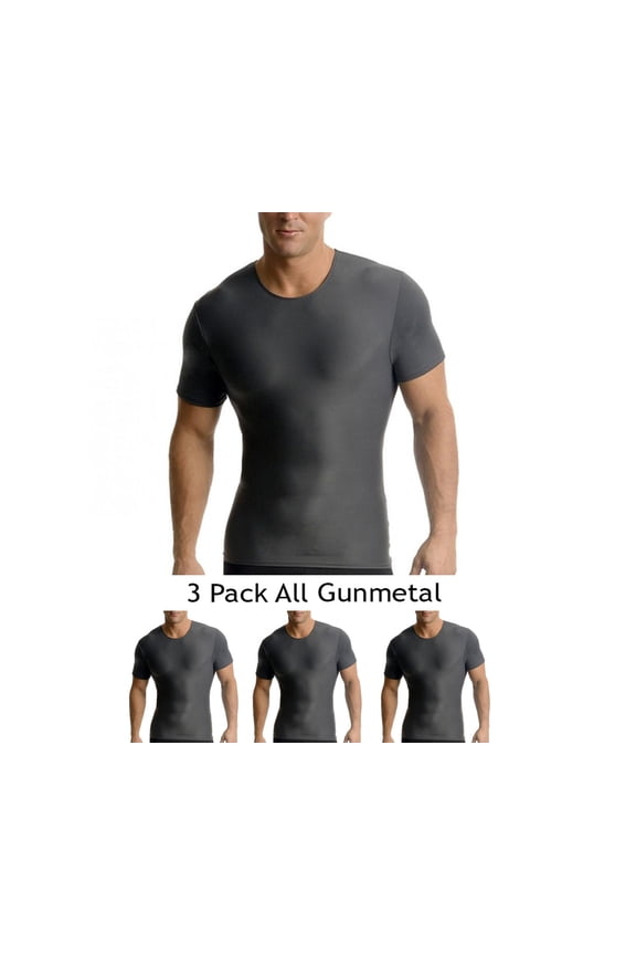 3-Pack Insta Slim Activewear Compression Crew Neck TA0003