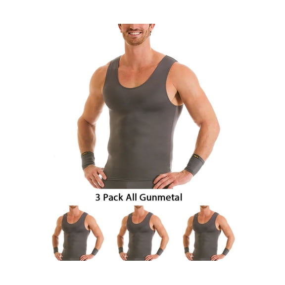 3-Pack Insta Slim Activewear Compression Muscle Tank Shirt MA0003BT