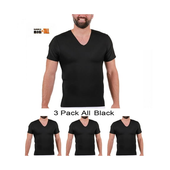 3-Pack Insta Slim Big &Tall Compression V-Necks VS0003BT