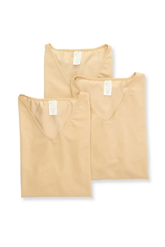 3-Pack Insta Slim Mens V-Neck Compression, Athletic Shapewear T-Shirt VS0003