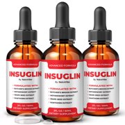 3 Pack Insuglin Drops   Daily Liquid Formula with a Clean, Natural Blend to Support Natural Flow, Balanced Levels & Healthy Circulation | Convenient for Consistent Use 90 Servings