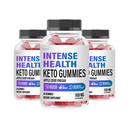 (3 Pack) Intense Health Gummies - Intense Health Keto Apple Cider Vinegar Gummies