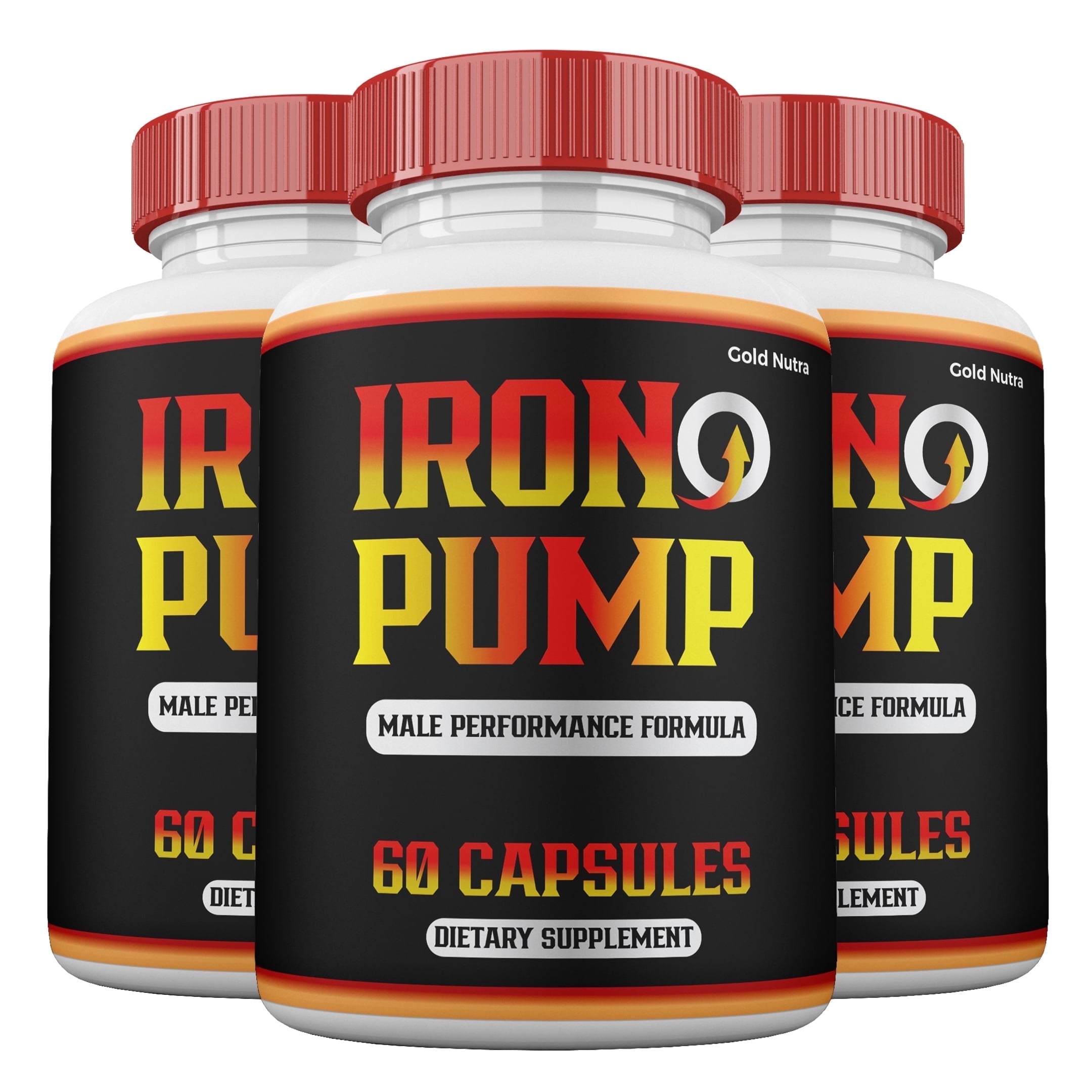 (3 Pack) Iron Pump Capsules for Men, Iron Pump ed Capsules, Maximum Strength for Male Health, 3 Month Supply for Men