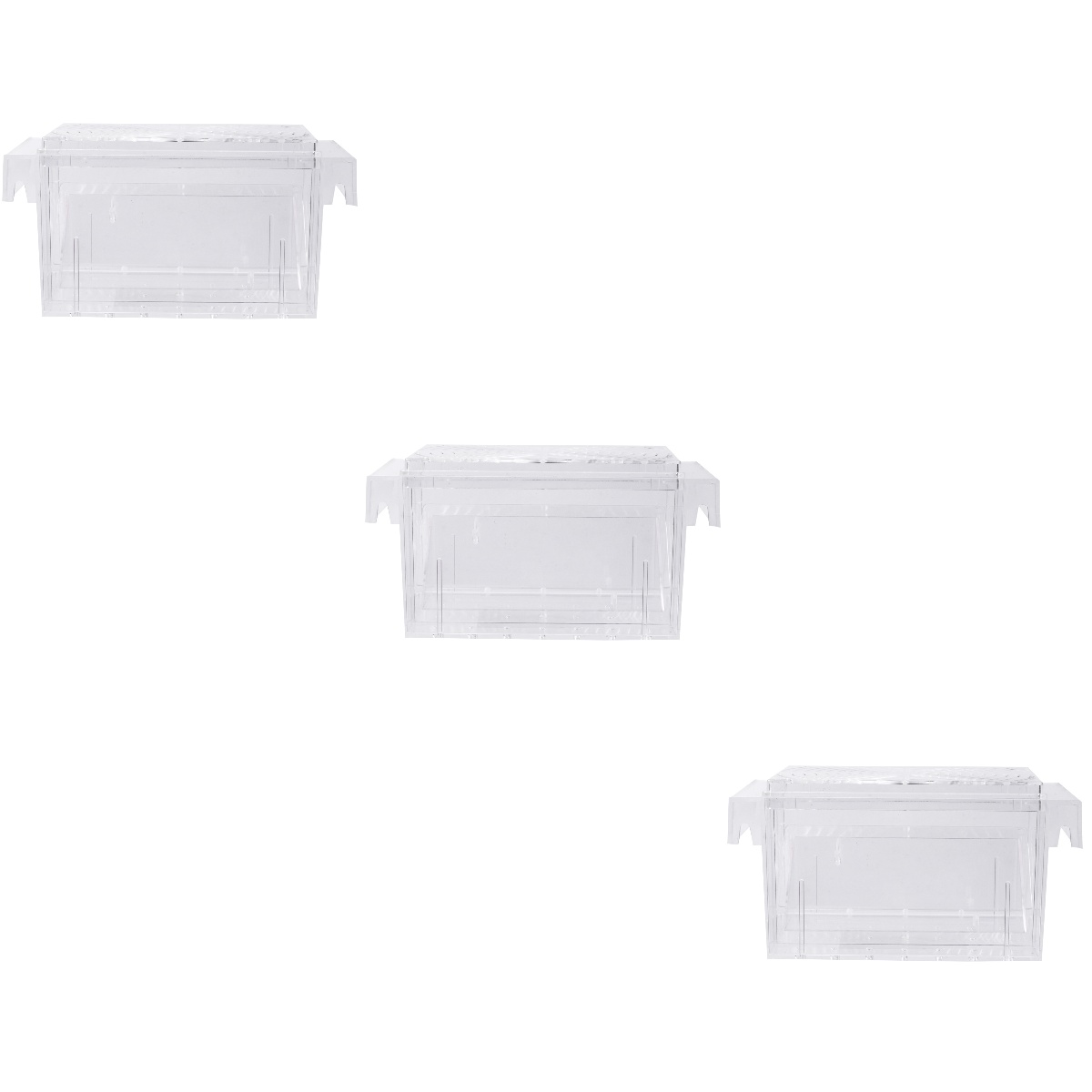 3 Pack Isolated Breeding Tank Betta Fish Baby Incubator Water Isolation ...