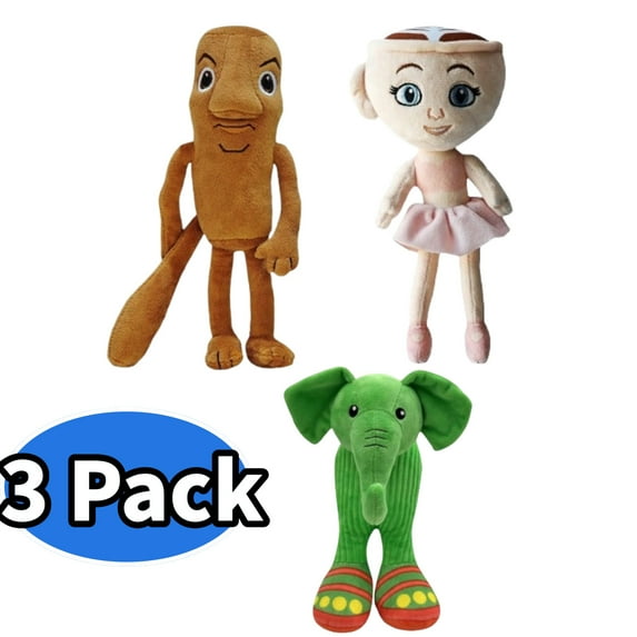 3 Pack Italian Brainrot Toy,Cappuccina Ballerina,Tung Tung Tung Sahur and Elephant Italian Brainrot Animals, Tralalero Tralala AI Italian Animals Italian Brainrot Plush Doll Toy,Ideal for Collectors