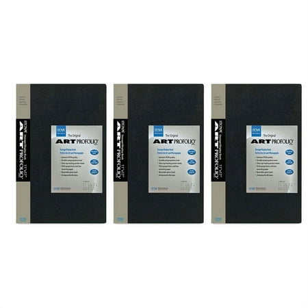 3 Pack Itoya Art Profolio 8x10 (24 Pages) Original Storage/Display Book, IA-12-7