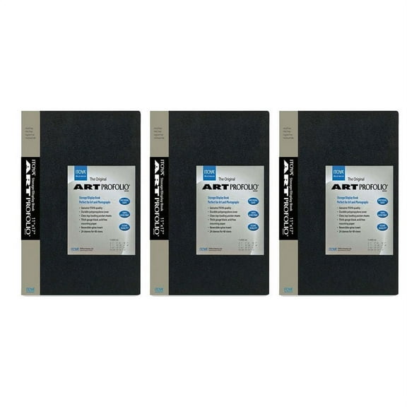 3 Pack Itoya Art Profolio 8x10 (24 Pages) Original Storage/Display Book, IA-12-7