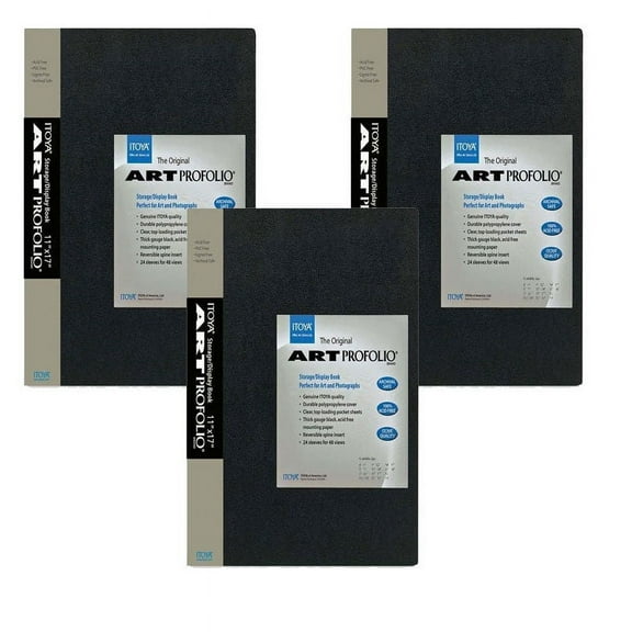 ITOYA 8 1/2" x 11" Art Profolio 3 Packs