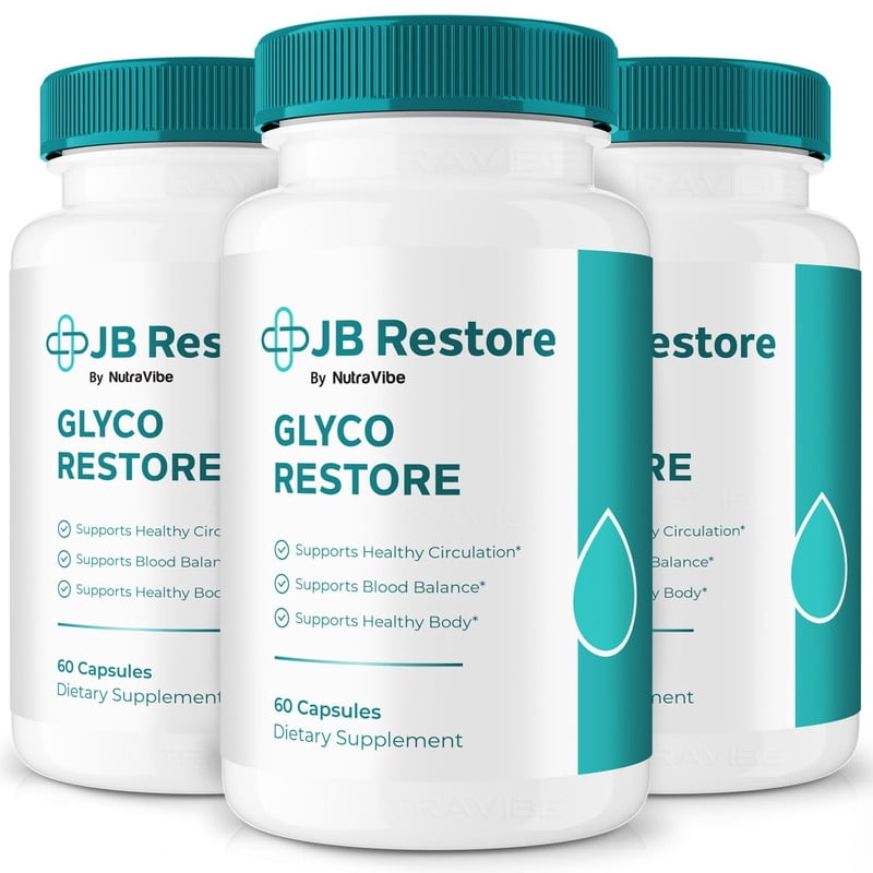 (3 Pack) JB Restore Capsules - Official JBRestore Pills to Maintain Overall Health, All Natural Blood Formula For Healthy and Stable Levels, J B Restore Review (180 Capsules)