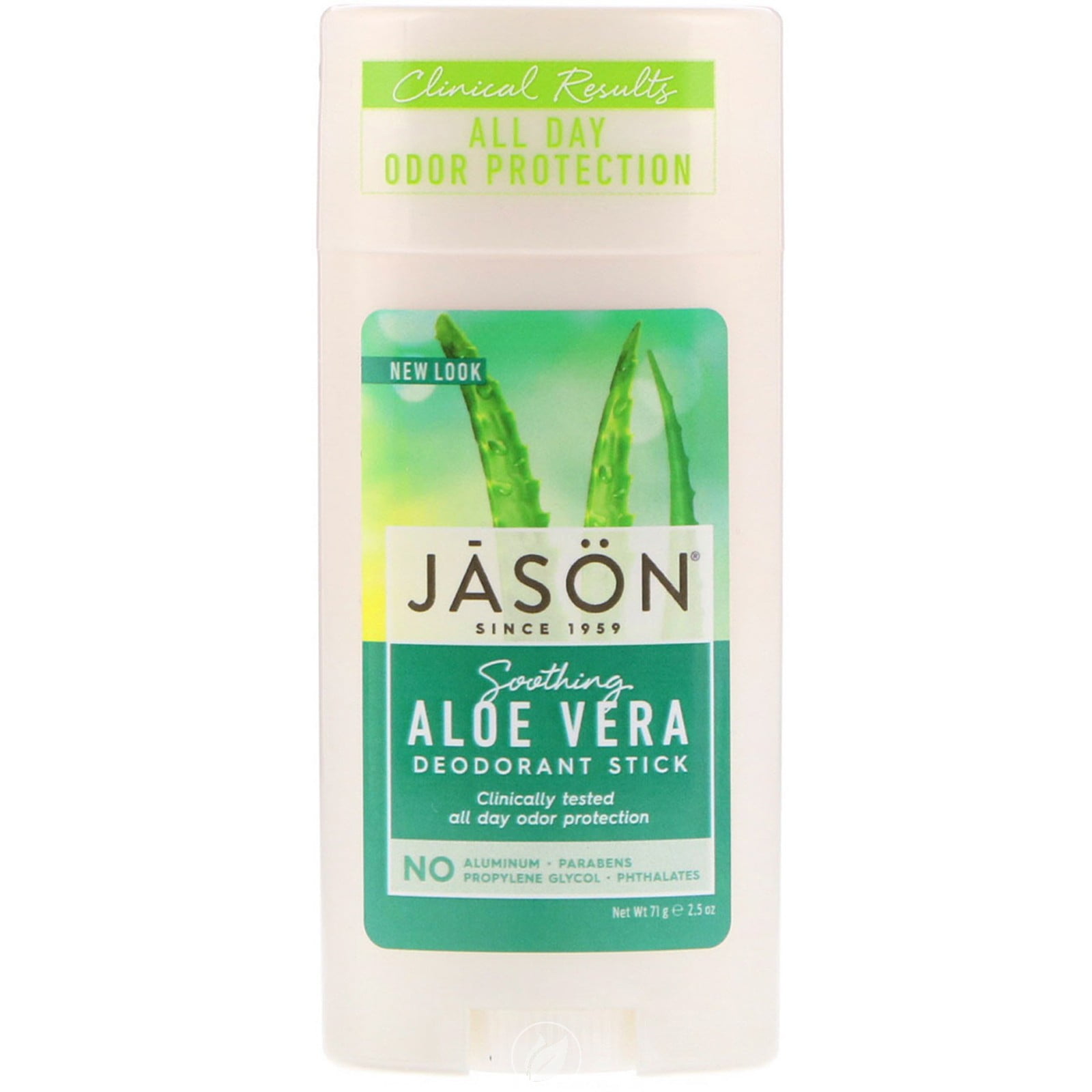 (3 Pack) Jason Natural Products Deodorant Aloe Vera Stick 2.5 Ounce