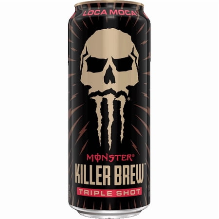3 Pack- Java Monster Killer Brew, Loca Moca, Coffee + Energy Drink, 15 fl oz can