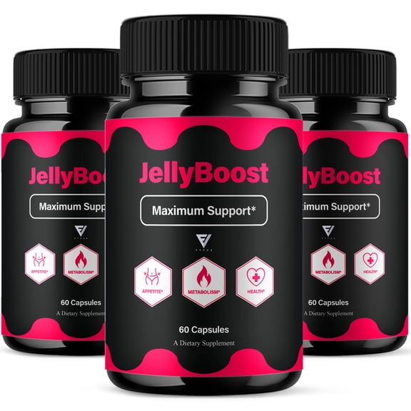 (3 Pack) Jelly Boost Maximum Support, JellyBoost Weight Supplement (180 Capsules)