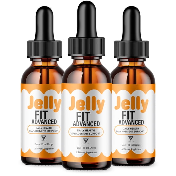 (3 Pack) Jelly Fit Weight Management Drops, JellyFit Overall Support (6oz)