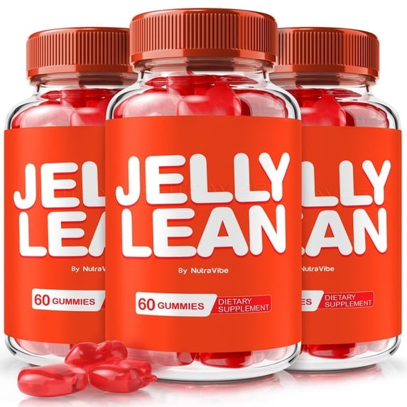 (3 Pack) Jelly Lean Natural Daily Gummy Formula Designed to align with Fitness Goals, Support active Lifestyle & Body Balance | Just 2 Great-Tasting, Easy-to-Chew Gummies Daily (180 Gummies)