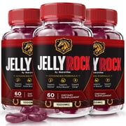 3 Pack JellyRock   Gummies with a Natural Daily Blend for Energy & Wellness | Great-Tasting, Easy-to-Chew Jelly Rock Gummies 180 Gummies