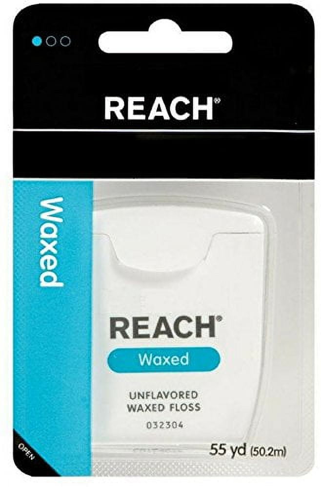 3 Pack Johnson & Johnson REACH Dental Floss Waxed Floss 55 Yards Each