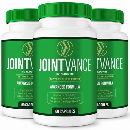 (3 Pack) JointVance Capsules – Natural Joint Support Formula for Flexibility, Mobility & Confidence in Movement | Daily Formula for Comfort, Recovery & Active Lifestyle (180 Capsules)