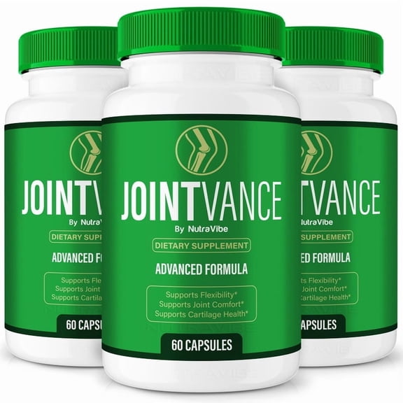 (3 Pack) JointVance Capsules – Natural Joint Support Formula for Flexibility, Mobility & Confidence in Movement | Daily Formula for Comfort, Recovery & Active Lifestyle (180 Capsules)