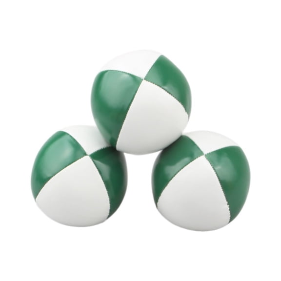 3 Pack Juggling Balls,Kick sack,Beautifully hacky, 4 Panel Multicolor Circus Balls 2.25" Vinyl Shells with Plastic Beans No Bounce Design