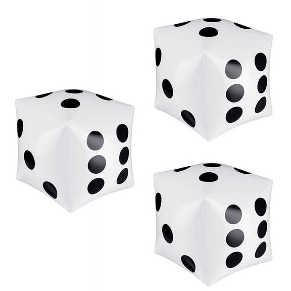 3 Pack Jumbo Inflatable Dice 12 Inch Giant Inflatable Jumbo Dice Large Inflatable Dice y22434